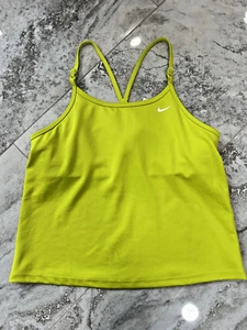 Nike Tank Top Girls XL Neon Yellow Dri-Fit Breathable Sleeveless Running - Picture 1 of 3