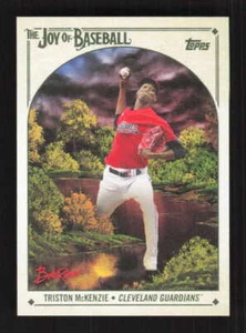Triston McKenzie 2023 Topps x Bob Ross: The Joy of Baseball Guardians #6 - Picture 1 of 2