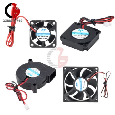 DC 5V-24V Computer 3D Printer Cooler Mini Cooling Fan Portable Mini Cooling Fan - Image 1 of 4