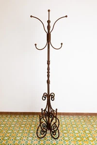 PIANTANA  APPENDIABITI DA TERRA. FERRO BATTUTO  COMPLEMENTO DI ARREDO - Foto 1 di 7