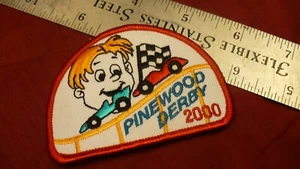 Pinewood Scouting boy scout car race derby 2000 patch / flash 3.5" X 2.25" - Picture 1 of 2