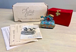 VTG Ardleigh Elliot Chinese Cloisonné The Dragon Dance Musical Trinket Box - Bild 1 von 17