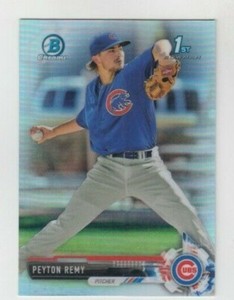 Peyton Remy 2017 BOWMAN CHROME DRAFT PROSPECT REFRACTOR #BDC-113 CHICAGO CUBS