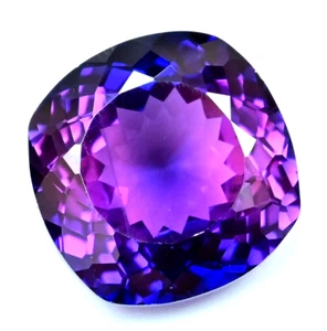 35.75 Ct Flawless Rare Natural Purple Pink Tanzanite Cushion Certified Gemstone - Picture 1 of 7