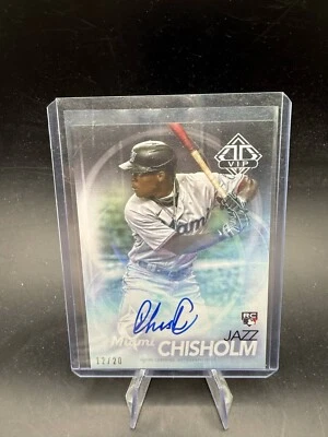 2021 Topps Transcendent Collection VIP Party Jazz Chisholm #/20 Rookie Auto RC - Image 1 of 2