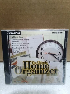 The Ultimate Home Organizer PC CD-ROM Jewel Case, Factory Sealed, NEW! RARE - Afbeelding 1 van 2