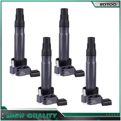 Conjunto de 4 bobinas de ignição para Chevrolet Spark 1.2L 2013 2014 2015 Hatchback - Imagem 1 de 4