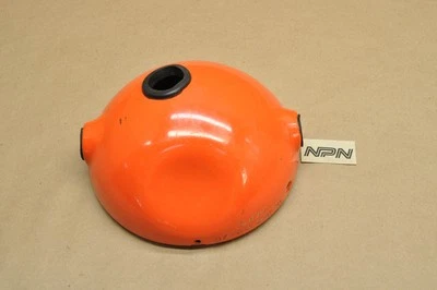 Vintage OEM Yamaha 1973-75 RD350 Headlight Bucket Case Housing Orange - Image 1 of 4