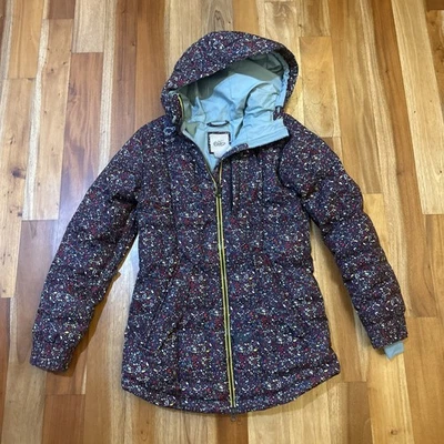 Chaqueta Nike 6.0 para mujer XS X-pequeña floral acolchada plumón de ganso esquí snowboard Foto 1 de 4