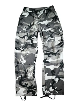 Camo Cargo Pants Mens Medium Military Army Combat Tactical Gray Casual 30x32 - Image 1 of 4