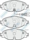 Apec Blue Front Brake Pad Set For Vw Passat Dcxa/Dcza 1.6 August 2014 To Present