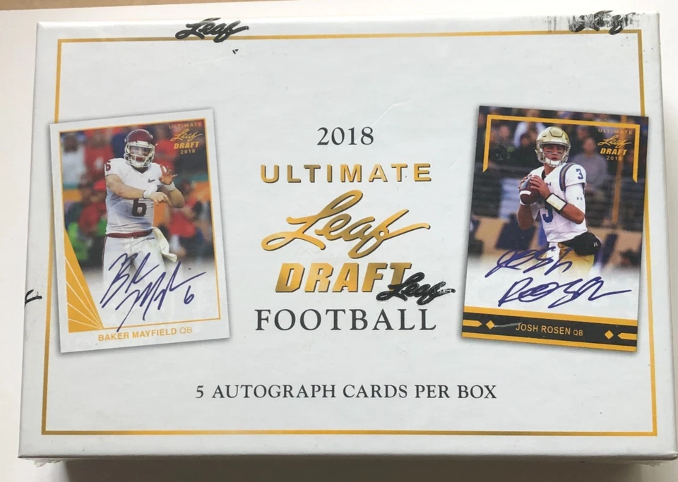 2018 Leaf Ultimate Draft Football Hobby Box - Image 1 of 2