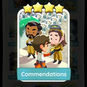 Commendations - 4 Star Sticker - Monopoly - Picture 1 of 1