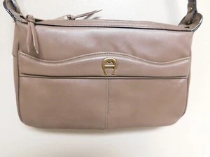 Vintage Etienne Aigner   Taupe  shoulder strap purse bag - Picture 1 of 5