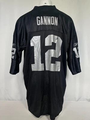 Camiseta deportiva de colección Rich Gannon #12 Oakland Raiders NFL Reebok negra local para hombre 2XL Foto 1 de 4