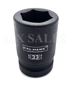 1" Drive 33mm Spindle Axle Nut Socket Deep 6 Point Socket - Picture 1 of 2