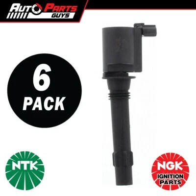 6 Pack NGK Ignition Coils fits Ford Falcon BA BF, Territory SX SY 4.0L | U5138 - Image 1 of 2