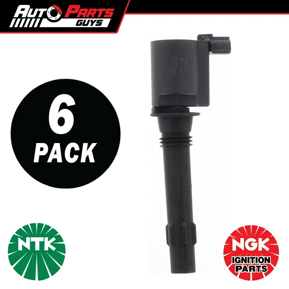 6 Pack NGK Ignition Coils fits Ford Falcon BA BF, Territory SX SY 4.0L | U5138 - Image 1 of 2
