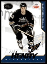 2002-03 PACIFIC CALDER SILVER Alex Henry - Rookie /299 Washington Capitals #150