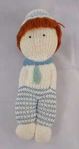 Russ Knit Rattle Boy Plush Doll 7 Inch Lovey Stuffed Animal Toy - Picture 1 of 3