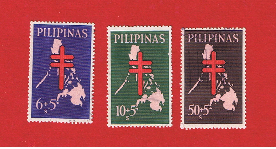 Филиппины #B23-B25 VF б/у полу-почтовый бесплатный S/H - Изображение 1 из 1