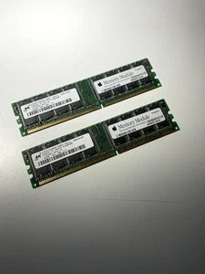 Apple M9651G/A MT8VDDT3264AG-40BG4 200535 DDR Memory 256MB - USED x2 - Picture 1 of 4