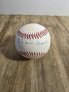 Béisbol firmado autografiado por Warren Spahn de los Dodgers de Los Ángeles - Imagen 1 de 2