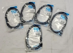 Lot 5 x C2G #52108 - 3m USB 2.0 A Male to A Female Extension Cables - Black - Picture 1 of 3