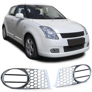 Nebelscheinwerfer Abdeckungen Gitter Cover Chrom für Suzuki Swift MZ EZ 05-08 - Picture 1 of 8