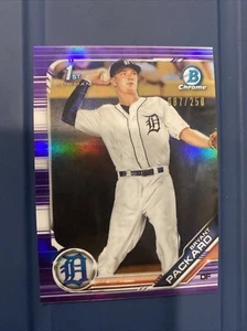 Bryant Packard 2019 Bowman Chrome Purple Refractor /250 Detroit Tigers - Picture 1 of 1