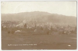 Myrtle Point 1913, Oregon - FOTO REAL vista de pájaro - postal vintage - Imagen 1 de 2