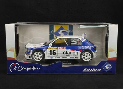 PEUGEOT 306 MAXI #16 RALLYE MONTE CARLO 1992 PANIZZI SOLIDO S1808303 1:18 NIGHT - Photo 1/4