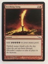 SEETHING SONG - MTG Mirrodin - Common - Instant - Lightly Play