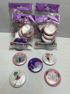 CHILDRENS PARTY FAVOURS, BADGES, PIRATE, FAIRY, DINOSUARS - Picture 1 of 16