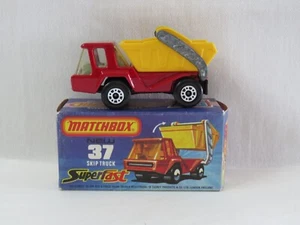 Camión de salto Lesney Matchbox Superfast #37 1976 vintage con caja original Inglaterra - Imagen 1 de 11