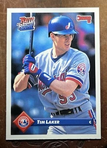 Tim Laker (RC) - 1993 Donruss - Rookie Card #440 - Montreal Expos - Mint - Picture 1 of 11