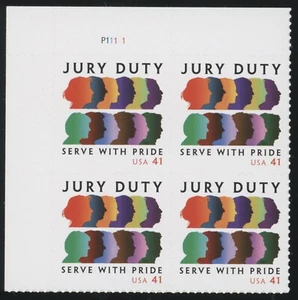 USA - 2007 Jury Duty - SC# 4200 Plate Block of 4 Mint NH OG - Bild 1 von 2