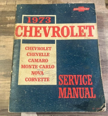 Chevrolet TT 1973 manual de servicio: Chevelle, Camaro, Monte Carlo, Nova, Corvette Foto 1 de 4