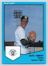 Reese Lambert 1989 ProCards Tacoma Tigers 