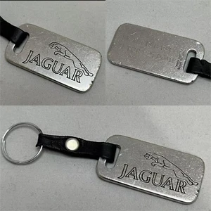 Vtg Jaguar Metal Keychain Car Company Logo Universal Brass USA Made Key Fob - Imagen 1 de 10