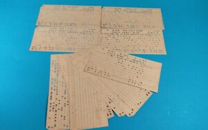  USSR Soviet Computer Mainframe Punch Card Perforated 1970s 10 pcs 4
