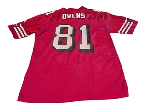 VTG Terrell Owens #81 San Francisco 49ers NFL Adidas Red Home Jersey Men's 2XL - Picture 1 of 8