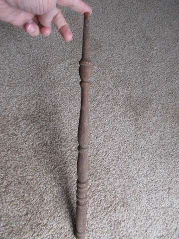 ONE Antique Wood Spindle - 18" - 1880's era House Salvage Cover