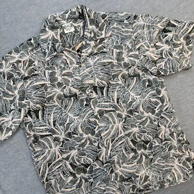 Camisa Hawaiana Go Barefoot Hombres Grande Floral Aloha Estampado Inverso Cuello Lazo Campamento Foto 1 de 4