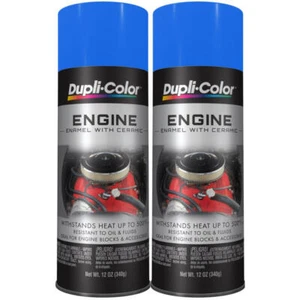 Duplicolor DE1601 (2-Pack), Engine Enamel Paint, Ford Blue, 12 oz Aerosol - Picture 1 of 1