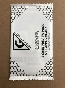 2020 Topps Chrome Baseball Gallery Preview Pack Christian Yelich en la parte superior sellado! - Imagen 1 de 2