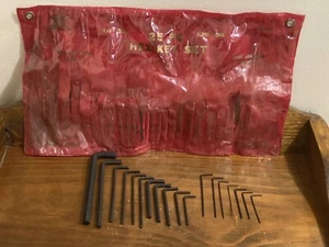 Vintage 18-pc. MASTERCRAFT Heavy Duty HEX Key Set - Picture 1 of 14