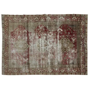 Oushak Teppich, türkischer Teppich, Vintage-Teppich, großer Teppich, Flächenteppich, 6,4 x 9,6 Fuß - Bild 1 von 8