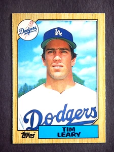 Carta Baseball Tim Leary #64T Topps Traded 1987 (Los Angeles Dodgers) - Foto 1 di 2