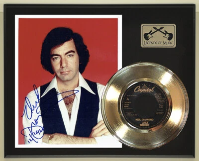 Neil Diamond "Jazz Singer" Reproduction Signed Record Display Wood Plaque - Image 1 of 4